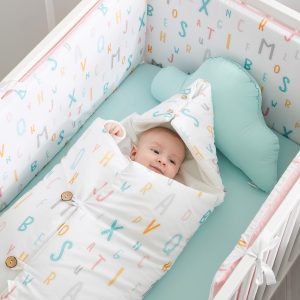 Saco algodón para recién nacido Abecedario