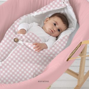 Vestidura para capazo rosa