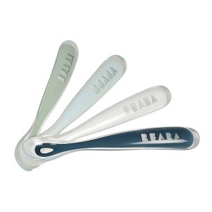 BÉABA 1st Stage 4 Silicone Spoon Set | Rainbow