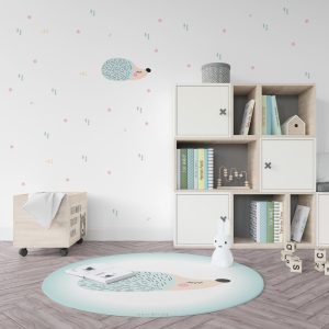 Alfombra redonda Ericete mint