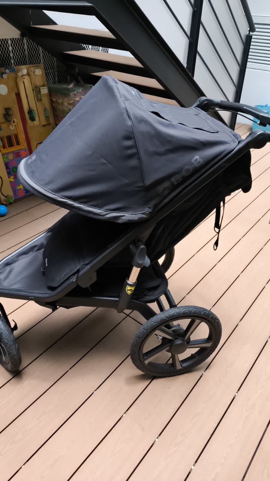 Carriola Plegable Negro, Bob Gear - Imagen 2