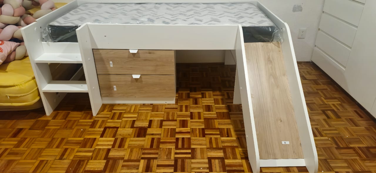 Cama infantil con Resbaladilla y colchon de regalo, To Gow - Imagen 4