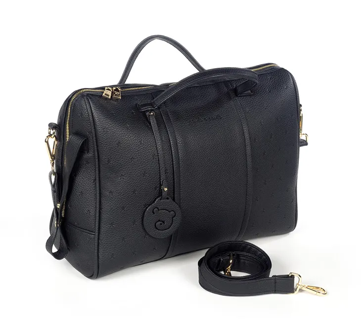 Bolsa canastilla LONDON de Pasito a Pasito – Negra