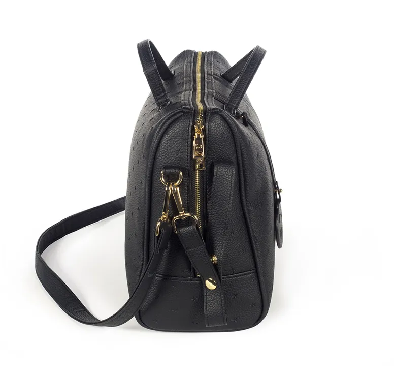 Bolsa canastilla LONDON de Pasito a Pasito – Negra - Imagen 3