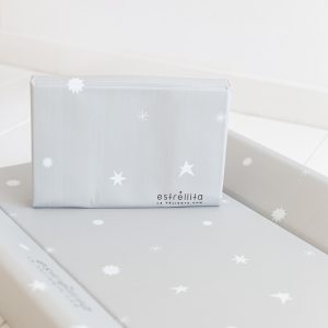 Cambiador plegable estrellas gris