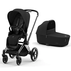 Cybex Carrito DUO e-Priam Negro Chasis Cromo Negro