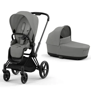 Cybex Carrito DUO e-Priam Gris Chasis Negro Mate