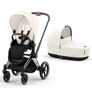 Cybex Carrito DUO e-Priam Blanco Chasis Rosegold