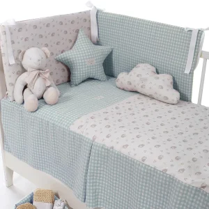 Colcha y protector Colección Victoria verde – Uzturre