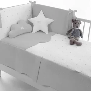 Colcha y protector de Uzturre – Colección Bopi gris 70x140cm