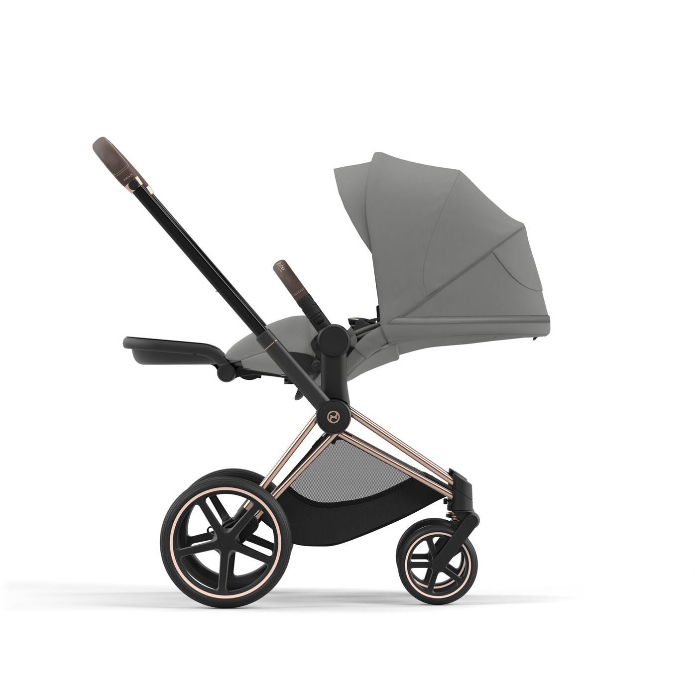 Cybex Carrito DUO e-Priam Gris Chasis Cromo Negro - Imagen 8