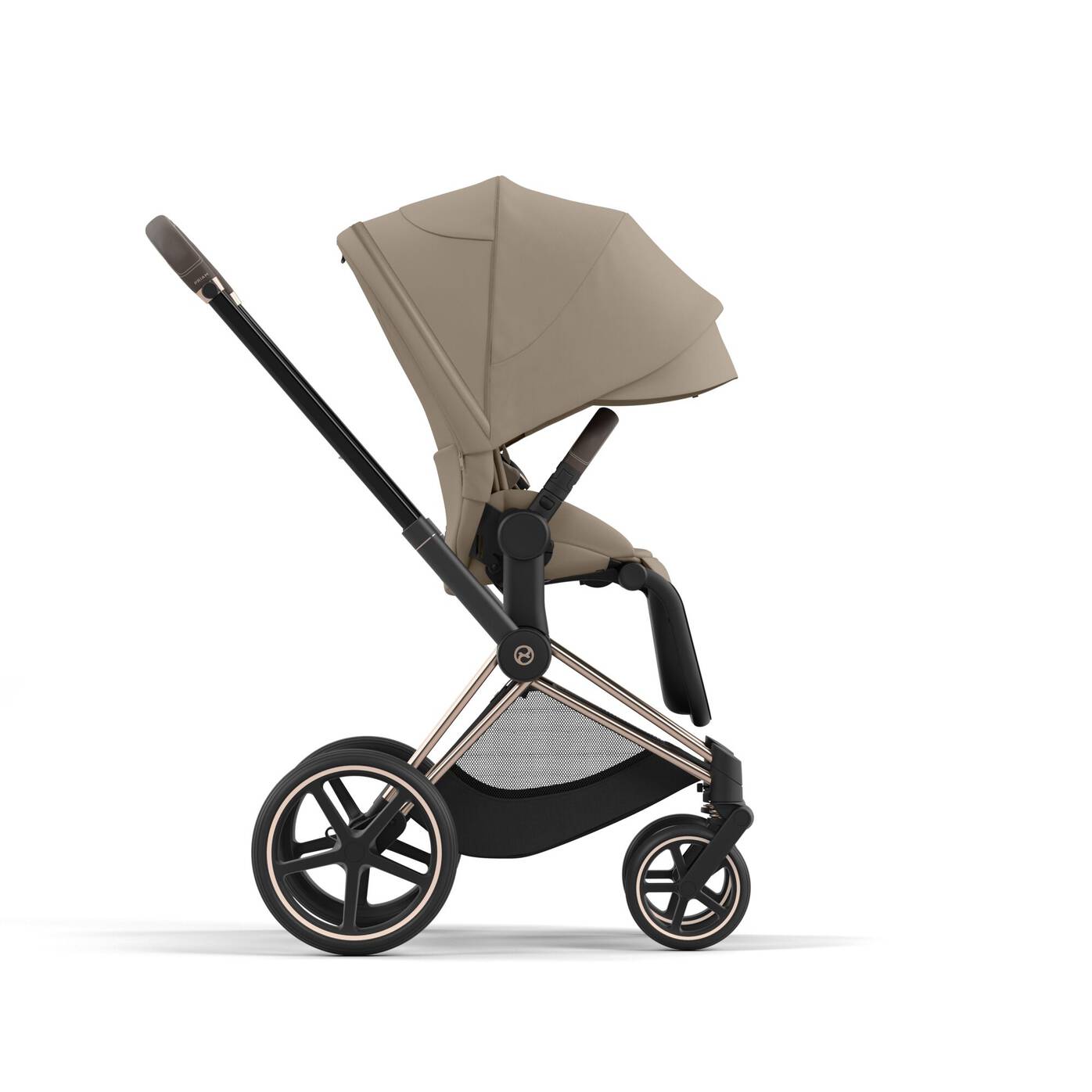 Cybex Carrito DUO e-Priam Beige Chasis Cromo Negro - Imagen 7