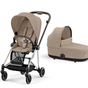 Cybex Carrito Mios Beige Chasis Cromado Marrón
