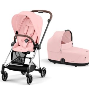 Cybex Carrito Mios Rosa Chasis Cromado Marrón
