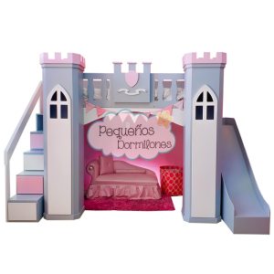 Cama individual, Castillo, rosa, Pequeños Dormilones