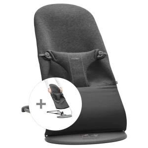 Hamaca Bliss 3D Jersey con asiento de tela adicional – Gris carbón