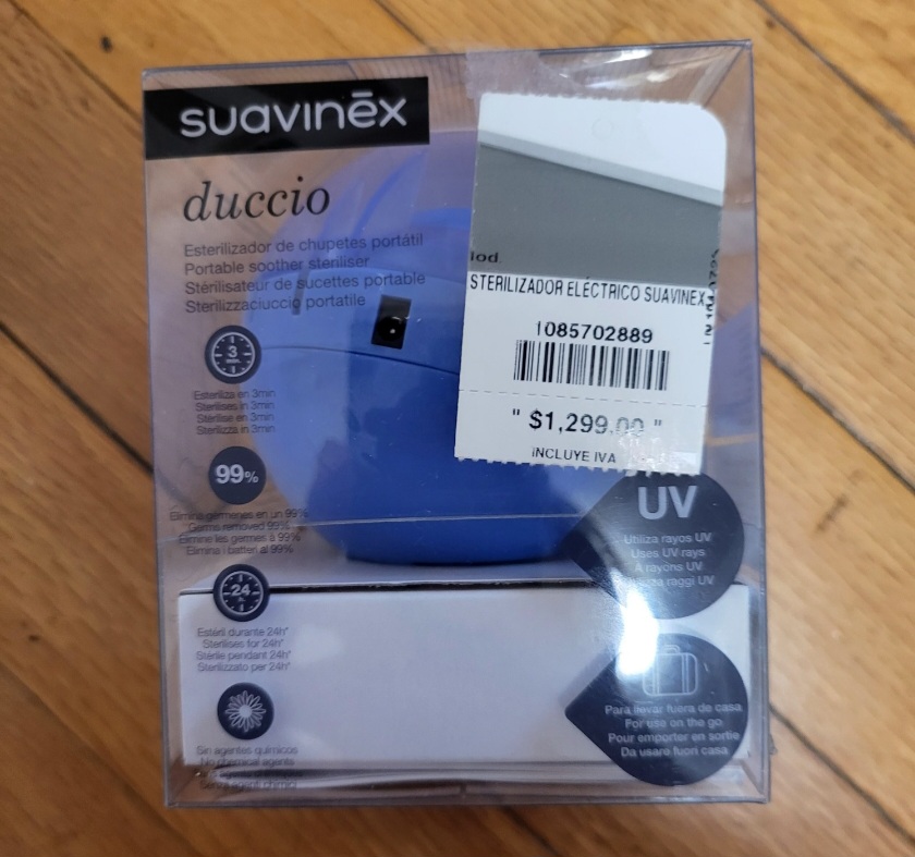Esterilizador portatil, Suavinex