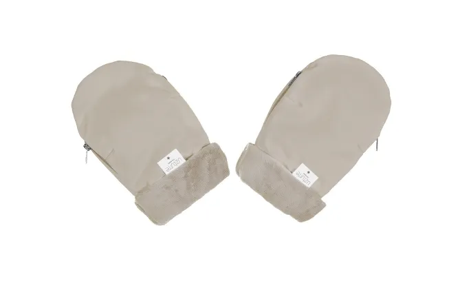 Manoplas en Polipiel Uzturre interior de pelo en color piedra