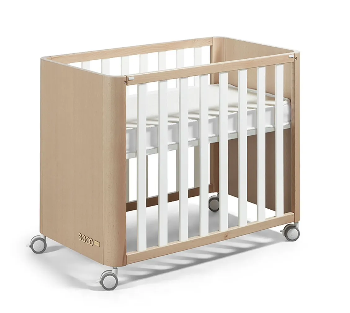 Minicuna de colecho ( 90X50cm ) Cotinfant Doco Sleeping Wood natural/blanco (sin colchón)
