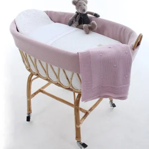 Minicuna de Ratán Col. DANIELA rosa