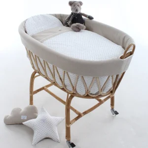 Minicuna de Ratán Col. DO LINO-THEO beige