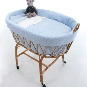 Minicuna de Ratán col. TELMO azul