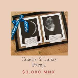Cuadro “pareja” con la imagen de la luna personalizada (nuevo sobre pedido)