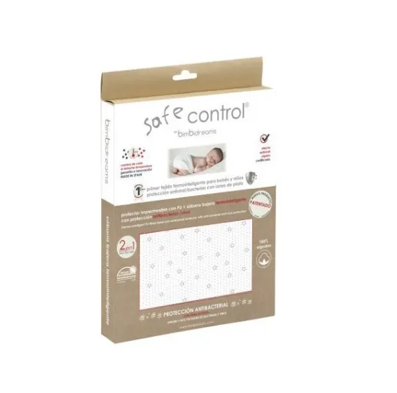 Protector + Bajera Termointeligente Safe Control de Bimbi Dreams(50x80cm)