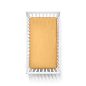 Sábana bajera cuna mostaza