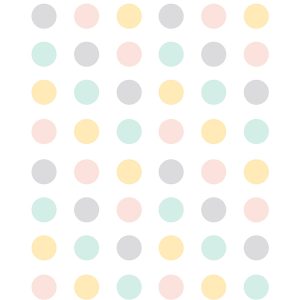 Vinilo topos multicolor rosa