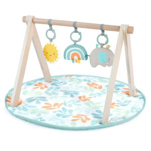 Ingenuity Sun Valley Wooden Toy Arch & Baby Play Mat