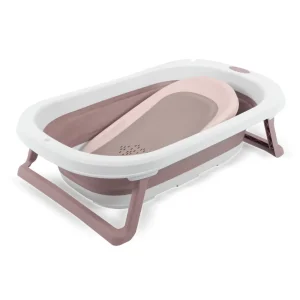 Premium Baby Bañera Plegable Con Reductor | Rosa